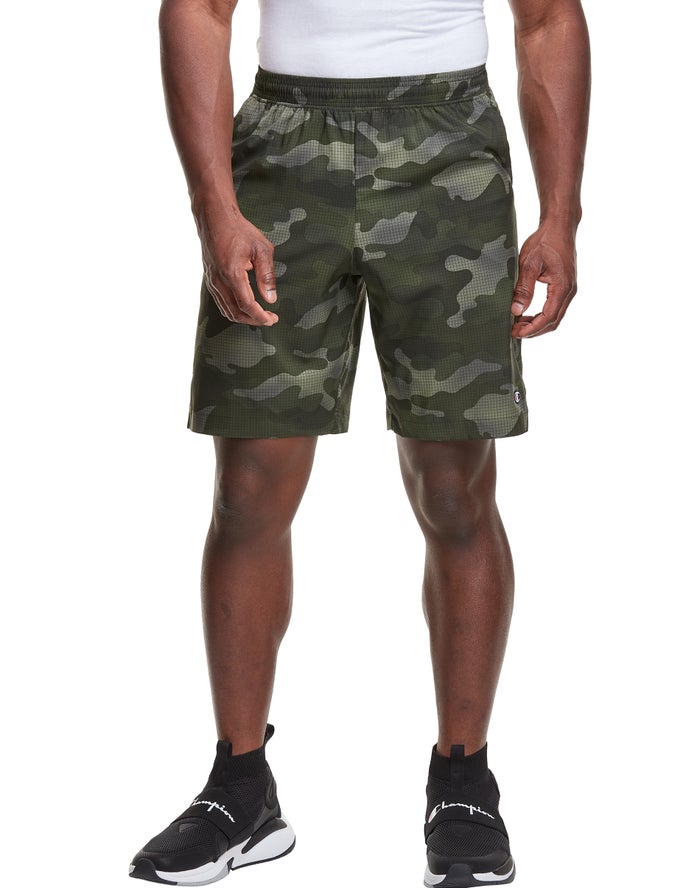 Champion Mens Shorts NZ - Sport Print Camo ( 3268-BKTLC )